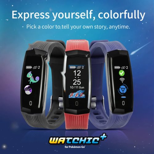 Mcbazel Brook Pocket Auto Catch Watchic Plus for Poke Go - Auto Collecting/Vibration Feedback/Waterproof - Black