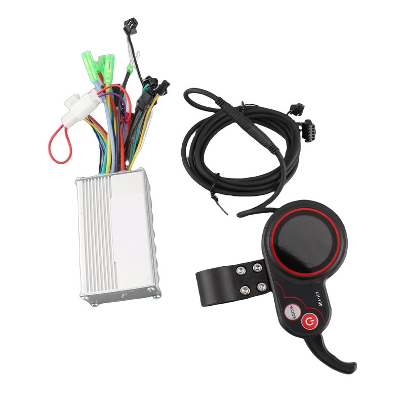 Keenso Eletric Scooter Controller with LCD Display, Controller LCD Display Control Panel with Switch Accessory for Electric Bike Scooter(48V 250/350W)