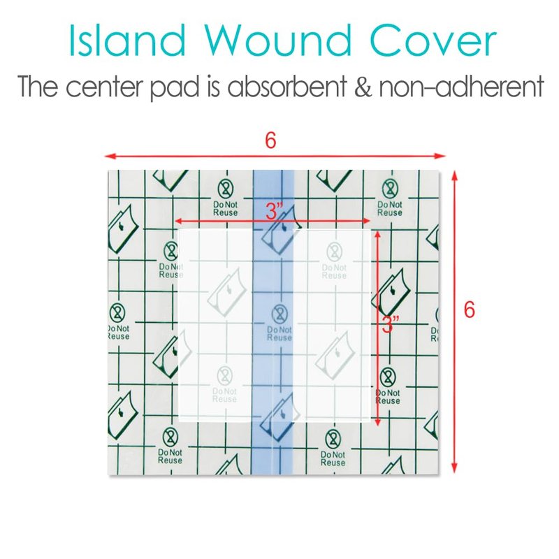 Waterproof Shower Cover with Non-Stick Center Pad for Large Port Surgery Incisions Protector Patch Transparent Film Clear Adhesive Wounds Dressing Bandage Shields (6x6 inch (Pack of 25))