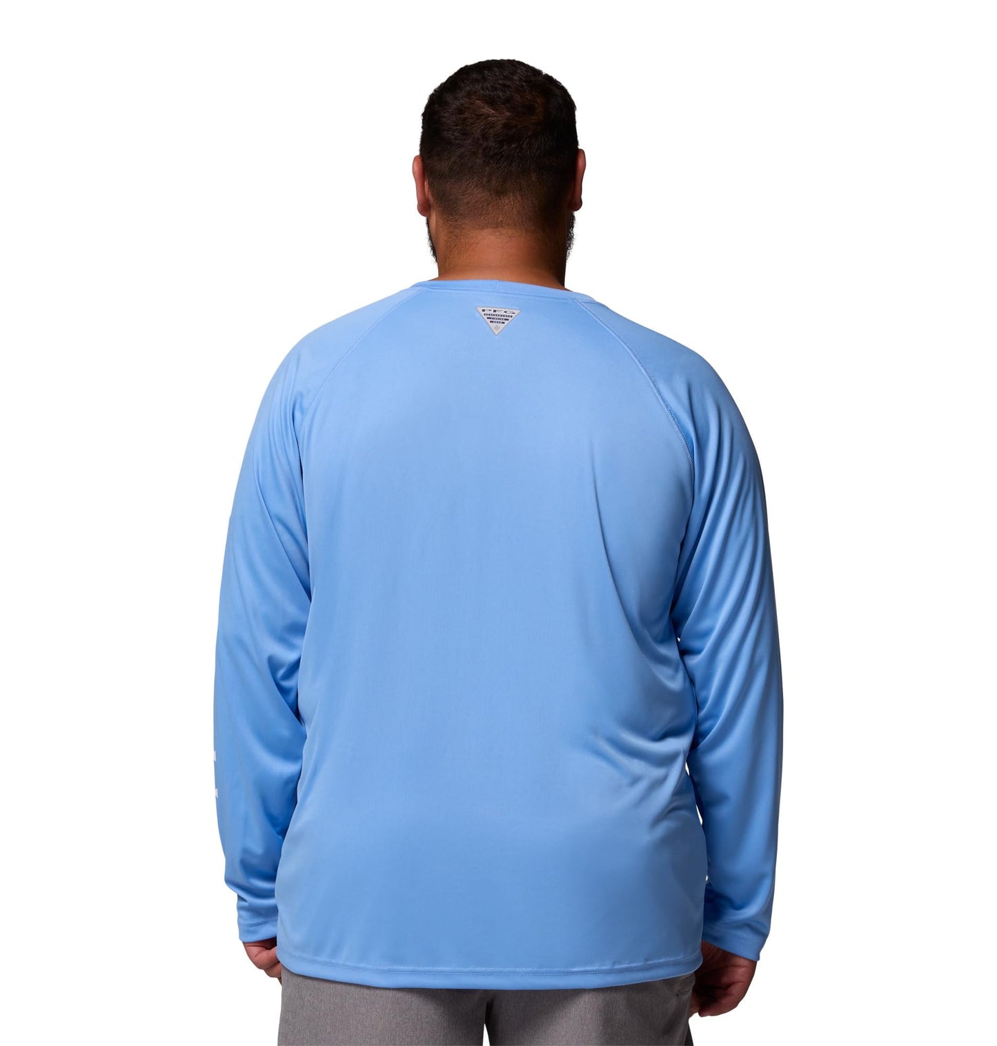Columbia Men's PFG Terminal Tackle Long Sleeve Fishing Shirt, White Cap/White Logo, 5X Tall
