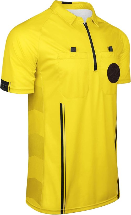 FitsT4 Soccer Referee Jersey - Short Sleeve Pro Ref Shirts for Ultimate Comfort and Performance