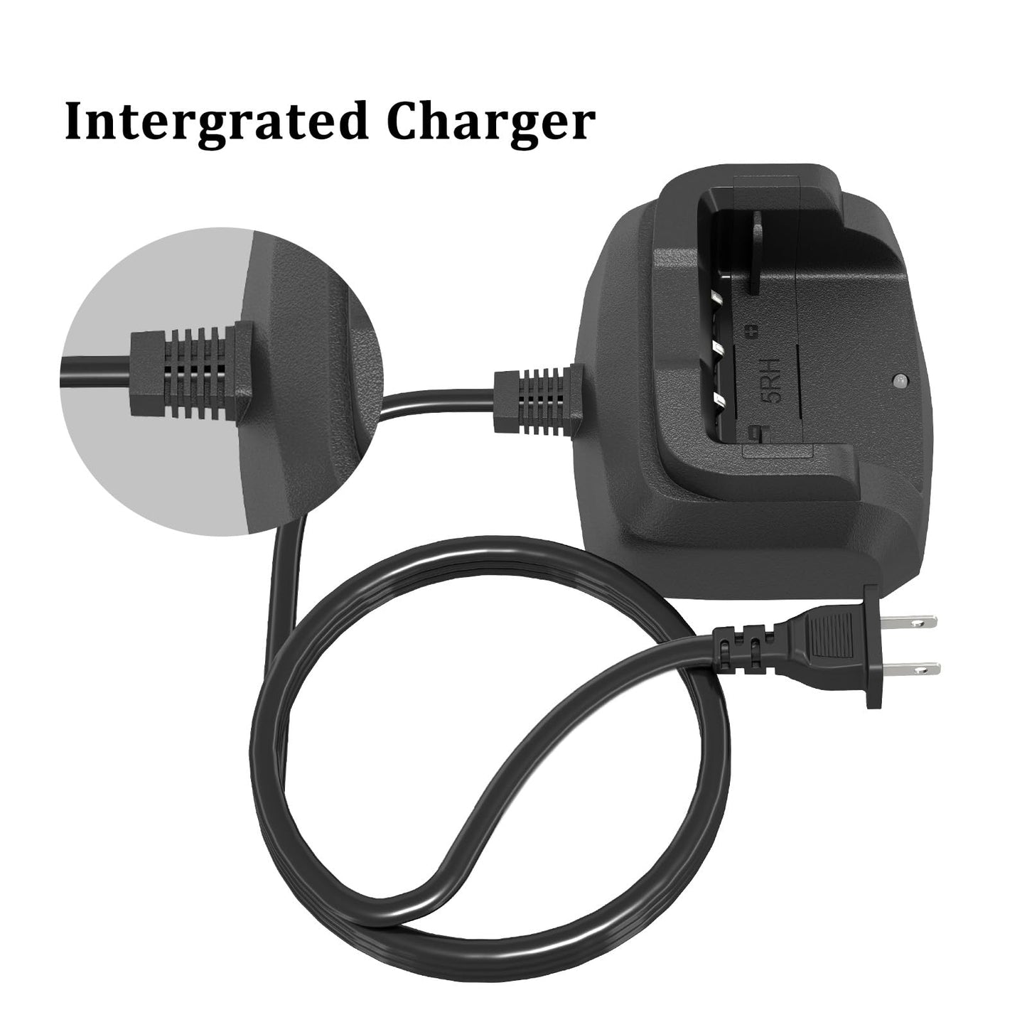 2 Pack BAOFENG UV-5RM Battery Charger Base for K5Plus Two Way Radio GM-5RH Walkie Talkie Accessories Charger Desktop for UV-5G Plus AR-5RM Radio