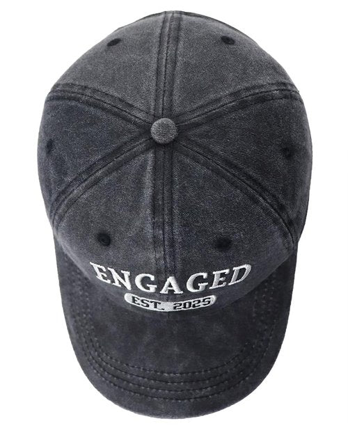 Engagement Gifts for Couples, 2025 Wedding Planner Engaged Hat, Bridal Shower Gifts for Bride to Be, Newly Engaged Baseball Cap for Valentine's Day Black