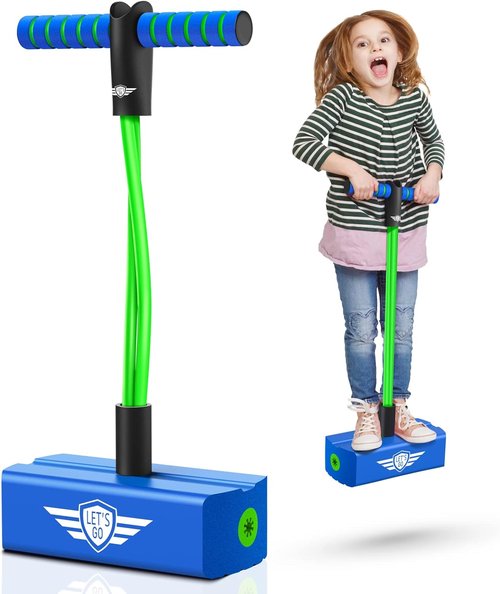 CUUGO Let's Go! CG Jumping Pogo Stick - Foam Jumper for Kids Aged 3-12 | Fun Indoor & Outdoor Toy