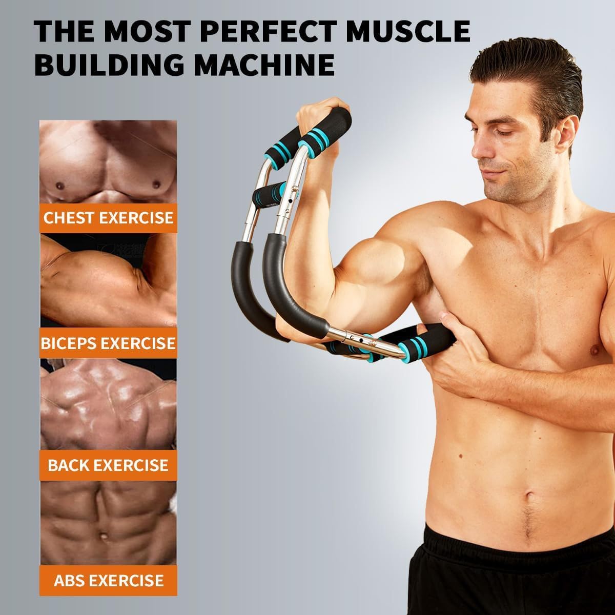 Twister Arm Trainer - Adjustable 80-110lb Resistance with High-Tensile Steel Spring, Portable Arm & Chest Workout Equipment for Forearm, Triceps Strength Training, Home Workout Equipmen for Men&Women