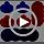 Air Hockey Pushers and Pucks Set - 4 Pushers & 8 Pucks - Blue & Red