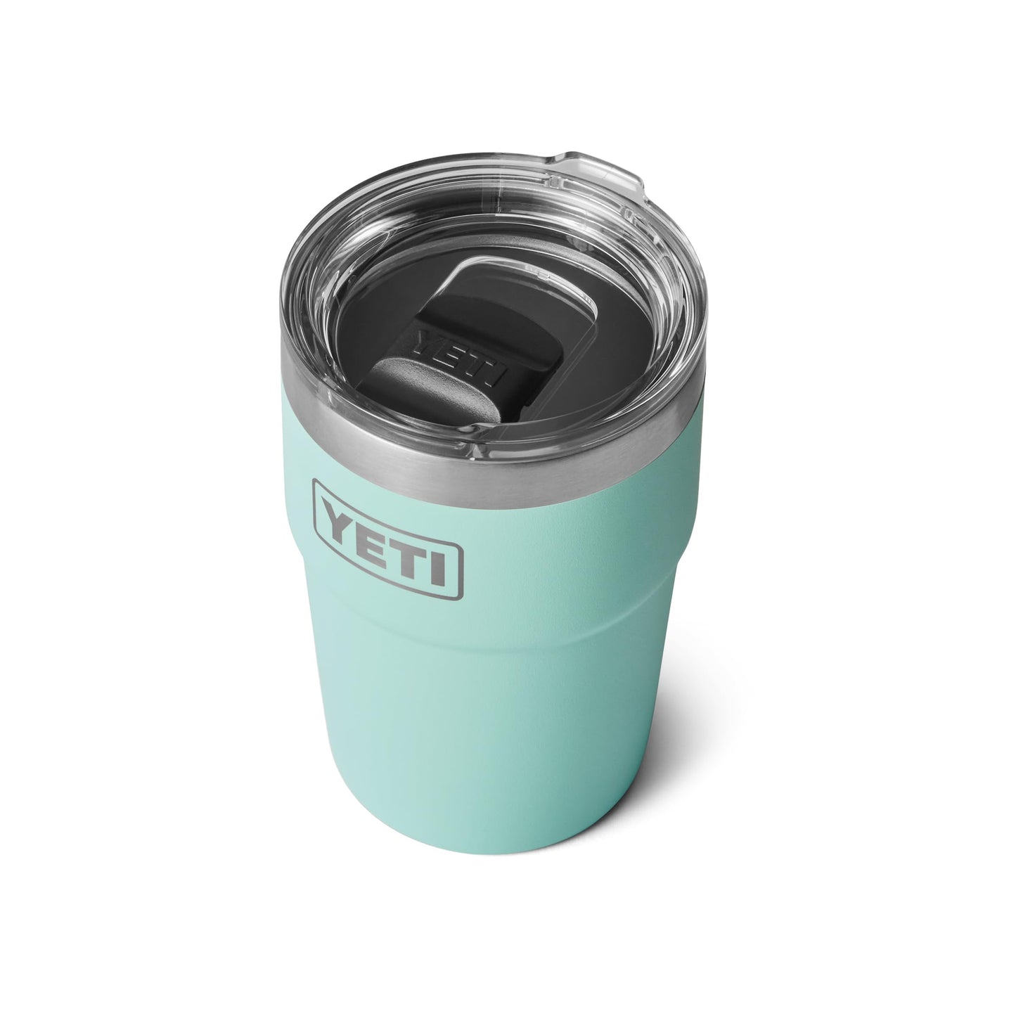 YETI Rambler 16 oz Stackable Tumbler, Vacuum Insulated, Stainless Steel with MagSlider Lid, Seafoam