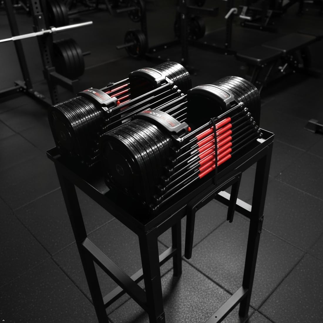 Regine Switzerland Heavy Duty Adjustable Dumbbell & Kettlebell Stand - Space-Saving Design, Non-Slip Base, 800 lbs Capacity