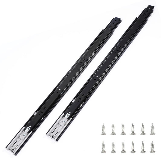VAPSINT 10 Pairs 18 Inch Soft Close Drawer Slides Ball Bearing Full Extension Side Mount Drawer Rails, Kitchen Cabinet Rails 100lb Capacity