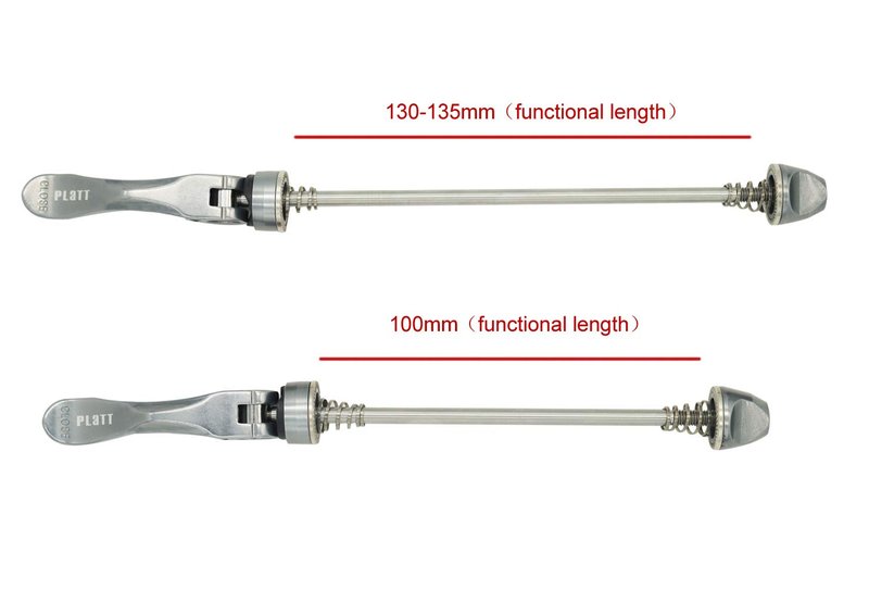 PLATT Bike Quick Release Skewers MTB Wheel Hub Skewers Front and Rear Axle Fit for Road Bike,Mountain Bike, BMX (Titanium,1Pair)