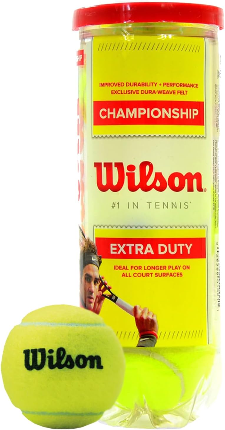 Wilson Championship Tennis Balls - High-Performance, Durable, Ideal for Competitive Play | 3-Pack