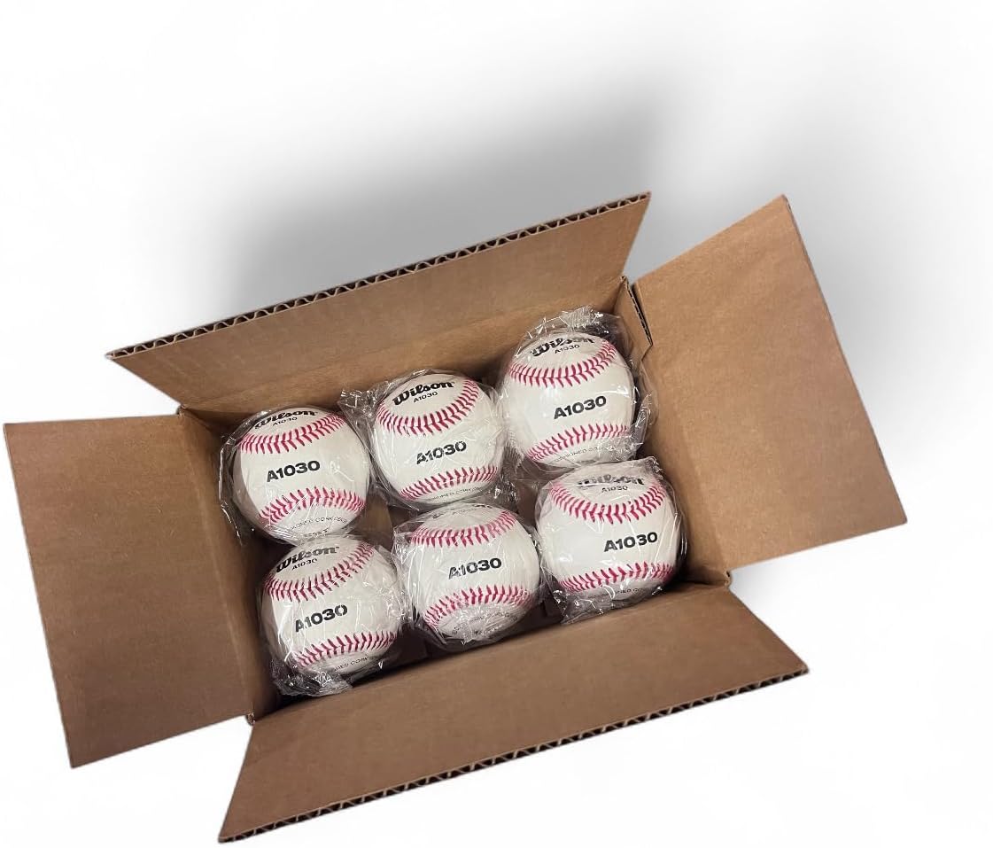 WILSON WTA1030B Baseballs - Premium Quality 6-Pack for Enhanced Performance