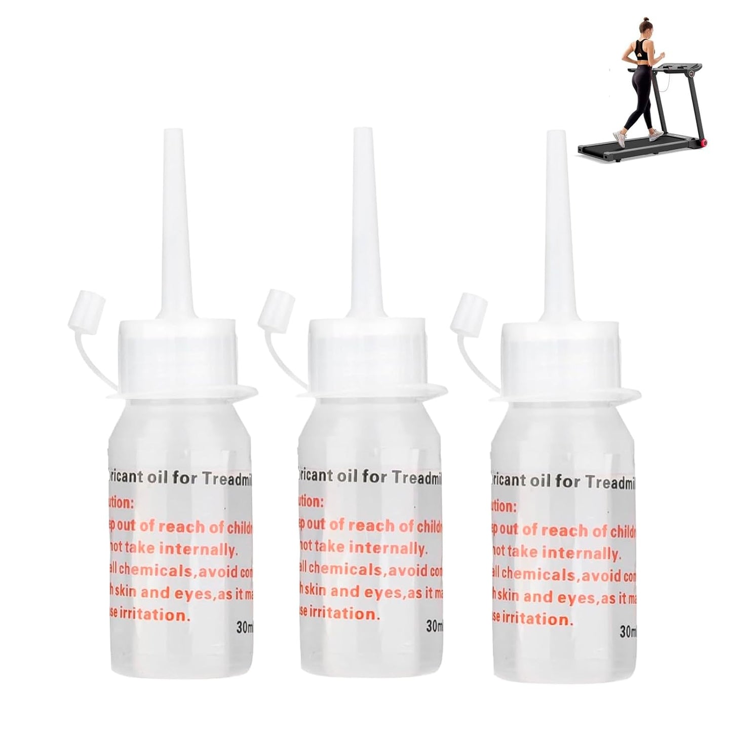 Skiennix Silicone Treadmill Belt Lubricant - 3 x 30ml for Smooth Home Walking Pad & Desk Treadmills