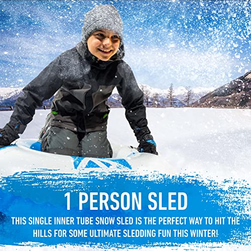 38" Heavy Duty Inflatable Snow Tube with Cover - Single Rider