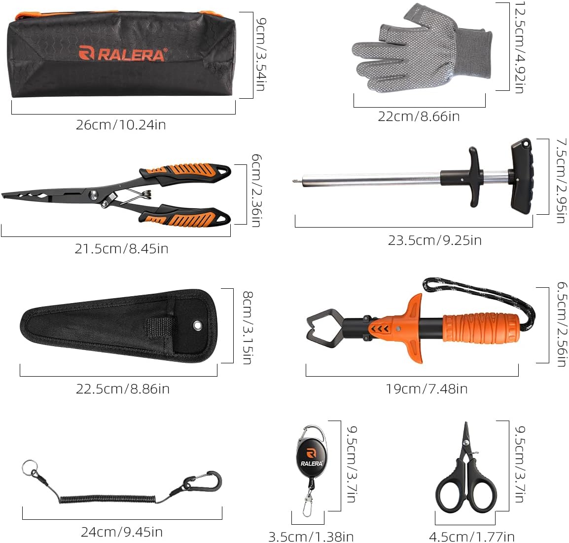 Regine Switzerland Fillet Knife Set - Precision Fishing Pliers & Non-Slip Grip | Essential Saltwater Accessories
