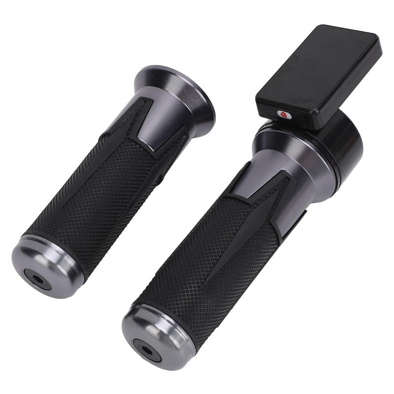 Electric Scooter Throttle Grip, 1 Pair Mg Alloy Throttle Handle with Display 6 Pin Connector Universal for Sealup Electric Scooters