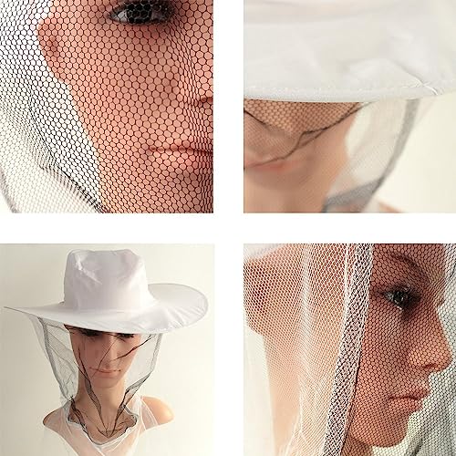 Beekeeper Hat with Veil and Mosquito Head Net Protection