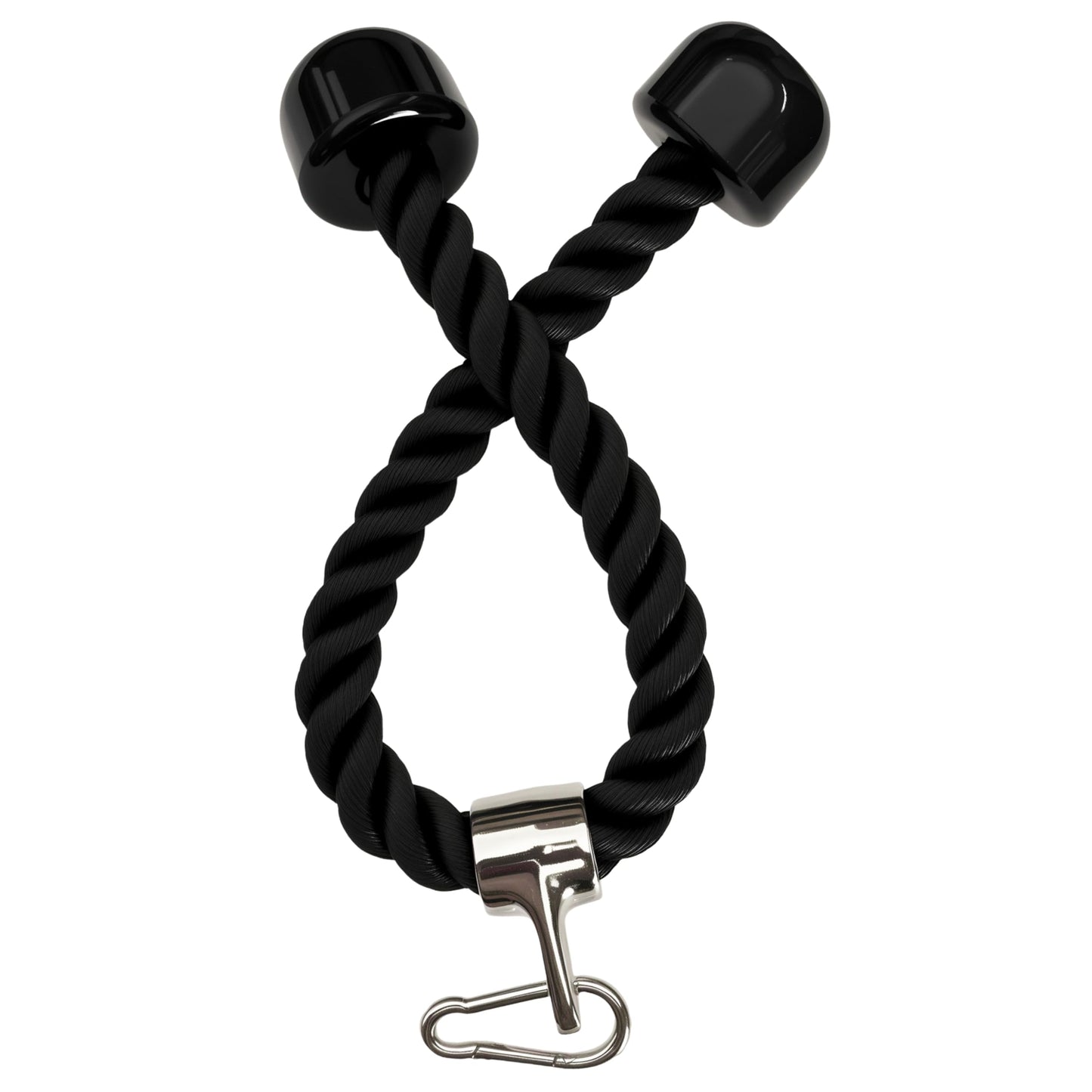 yuhqc Heavy Tricep Rope Cable Machine Accessories Nylon Tricep Rope for LAT Pull Down Pulley System Attachment, for Home Gym Weight Fitness with Carabiner