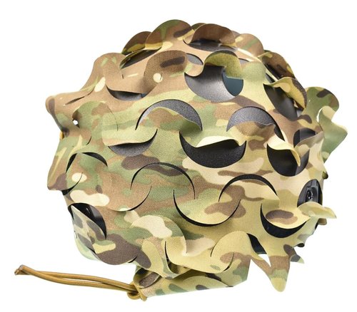 Cutting Type Breathable Mesh Tactical Helmet CoverTactical Fast Helmet Cover in Size M/L (Camo)