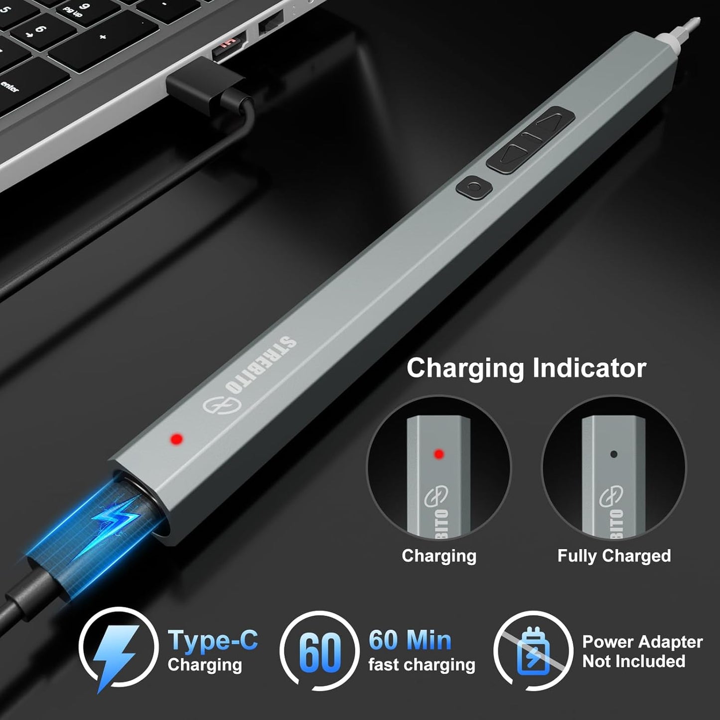 STREBITO 144-in-1 Electric Screwdriver Set - Precision Tool Kit with 120 Magnetic Bits for Electronics & PC Repair