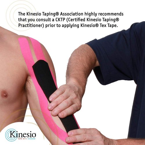 Kinesio 8749 Taping Elastic Therapeutic Athletic Tape, Tex Gold FP, Bulk Roll, Red, 2", 103'