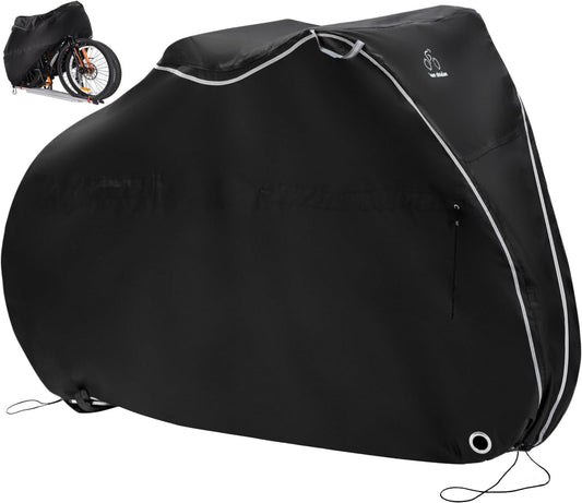TeamObsidian Bike Cover - Waterproof Outdoor Storage for 1 to 3 Bikes - Heavy Duty Ripstop 300D Oxford Material