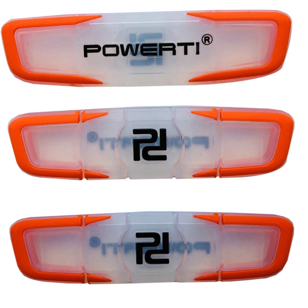 POWERTI Tennis Vibration Dampener-Set of 3-Shock Absorber for Tennis Strings Racket,Premium Durable Long-Lasting