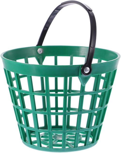 BESPORTBLE Golf Ball Picking Basket - Durable Nylon Storage Bucket for Easy Golf Ball Retrieval | Large Capacity, Green