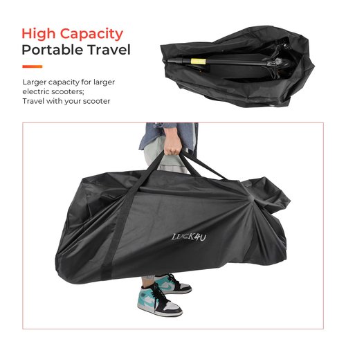 LUCK4U Scooter Bag Electric Carrying Heightened Scooter Storage Bag Lightweight Foldable Accessories for Segway Ninebot G30 MAX Series Xiaomi M365 Pro Pro2 1S MI3 Lite