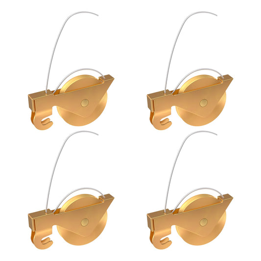 4-Pack Heavy-Duty Sliding Screen Door Rollers – Compatible with KDEX20 & Most Brands | 1-1/4" Steel Ball Bearings for Ultra-Smooth Glide