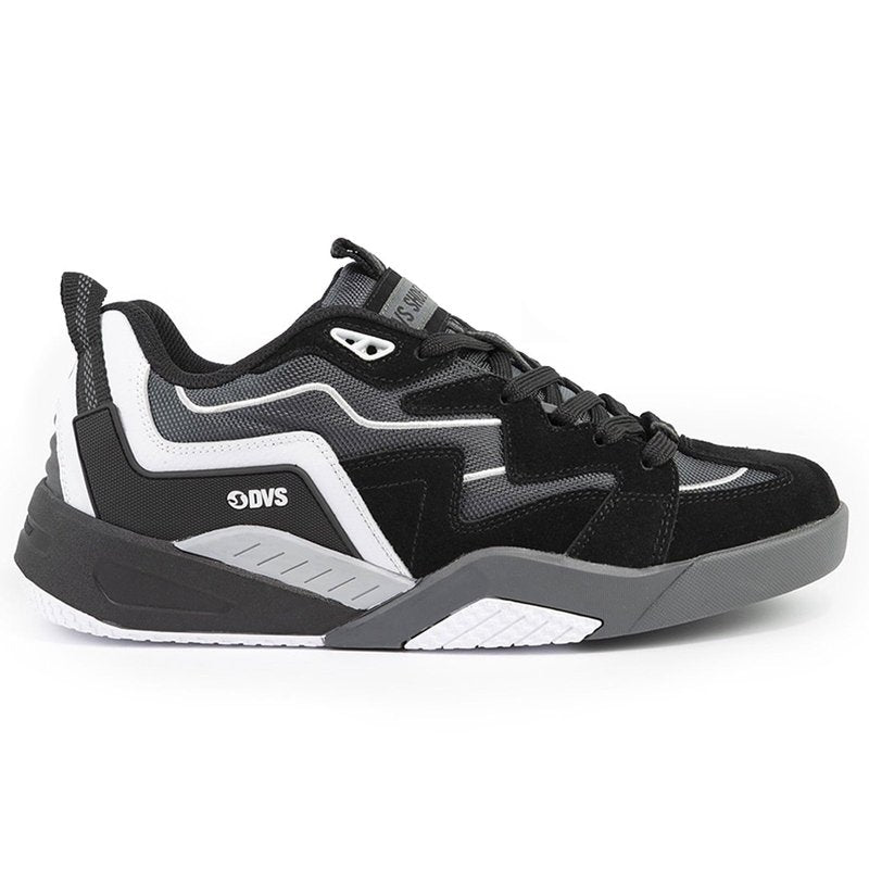 DVS Men's Devious Shoe, Black Charcoal White Suede, 10.5 Medium US