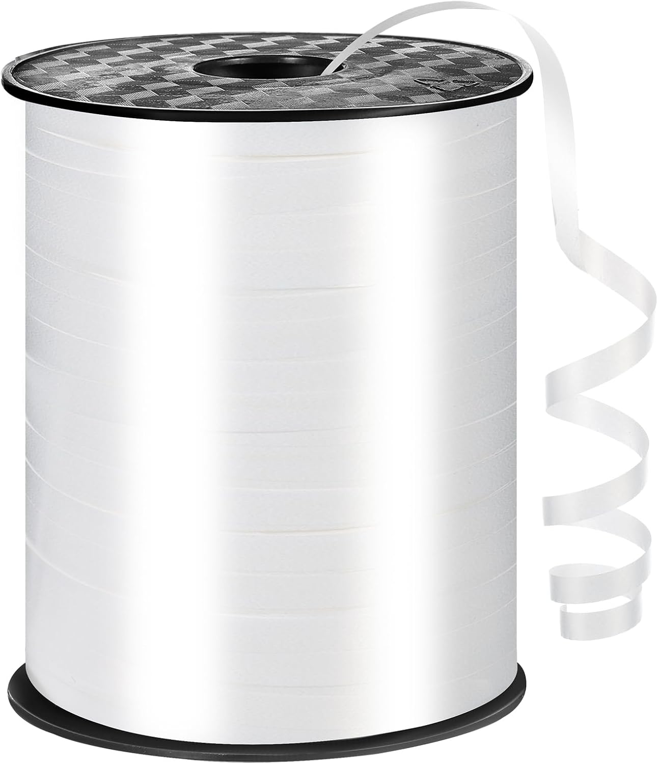 Skiennix 600 Yards White Curling Ribbon - 1/5 Inch Thin Ribbon for Gift Wrapping & Party Decor