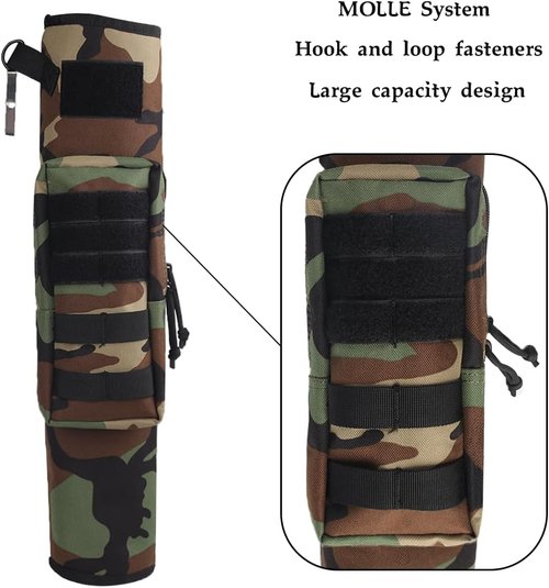 KRATARC Archery Back Arrow Quiver - Lightweight & Foldable Design for Target Shooting & Hunting