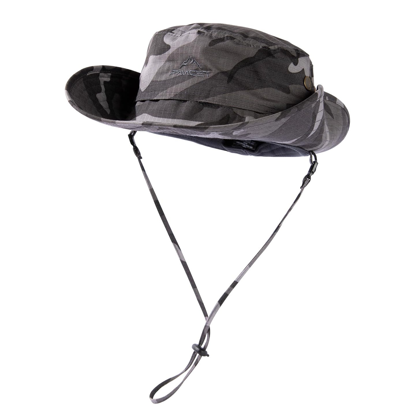 Comhats Waterproof UPF 50+ Sun Boonie Bucket Hat for Men, Grey Camo L/XL