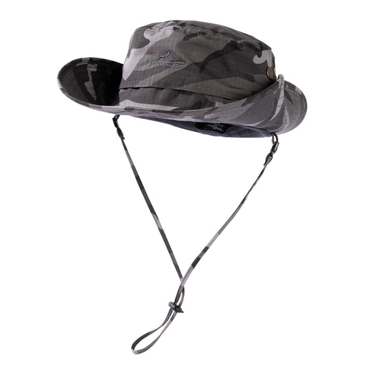 Comhats Waterproof UPF 50+ Sun Boonie Bucket Hat for Men, Grey Camo L/XL