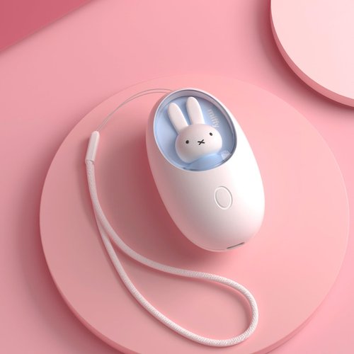 Miffy Hand Warmer Egg for Hand and Eye (Blue-White)