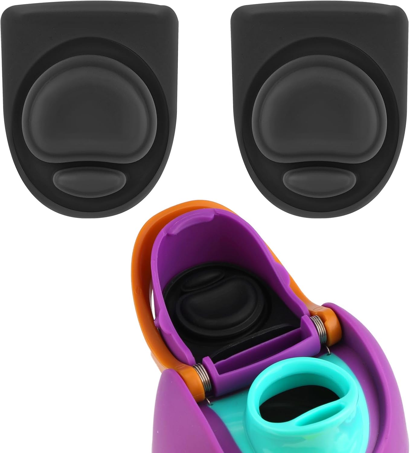 Owala | Water Bottle Lid Replacement - Silicone Stopper for 24oz & 32oz Bottles - Black