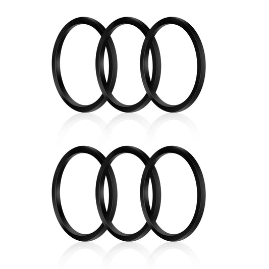 Numano (6-Pack) For 007-007RP High-Temperature Rubber Flange Gasket Set for Circulating Pumps flange gaskets, Compatible with Taco Water Heating Systems