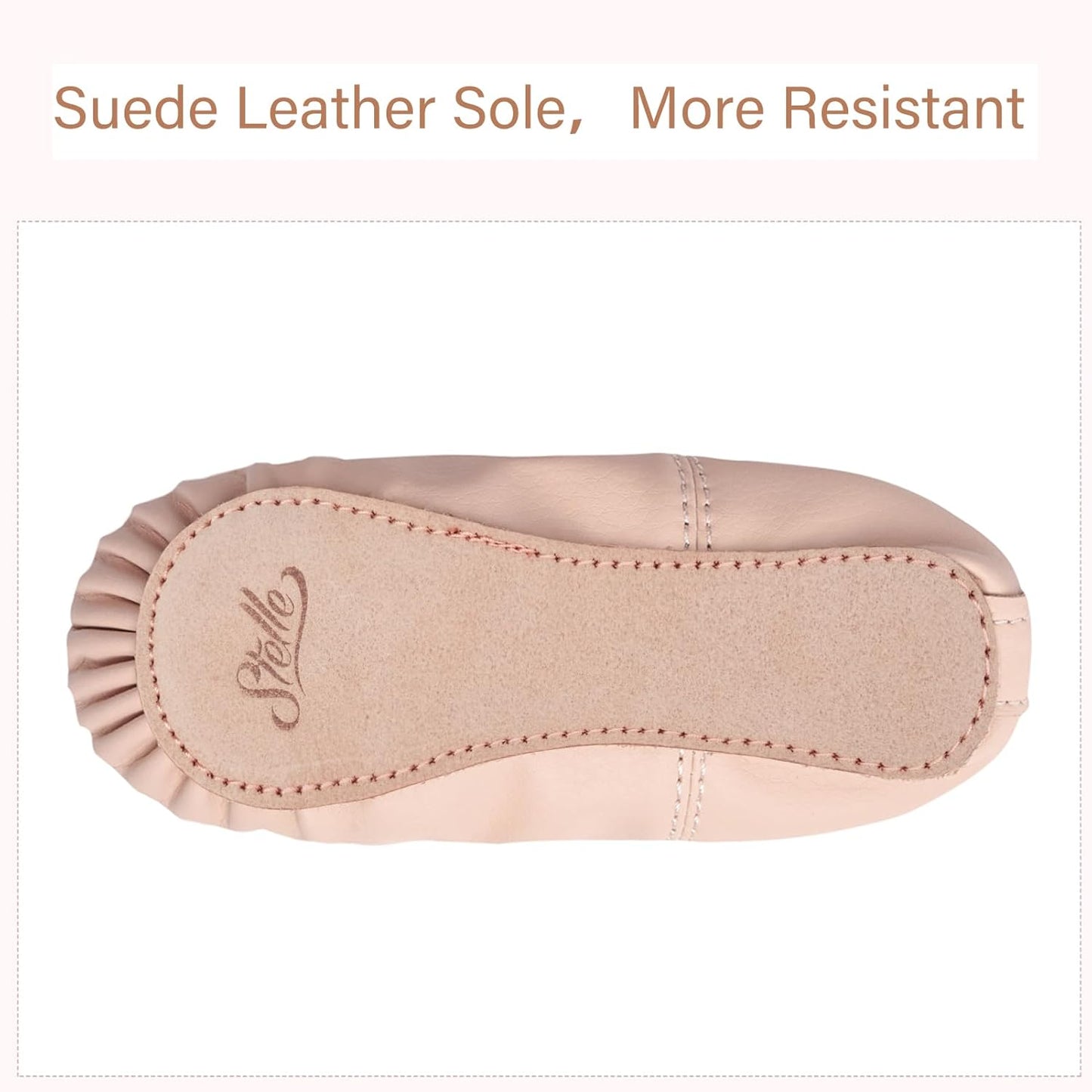 Stelle Ballet Shoes - Professional Close-Fit PU Dance Slippers for Kids | Toddler to Big Kid Sizes