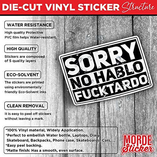 Funny Spanish Offensive Saying Sticker - 2x2 Waterproof Vinyl Decal