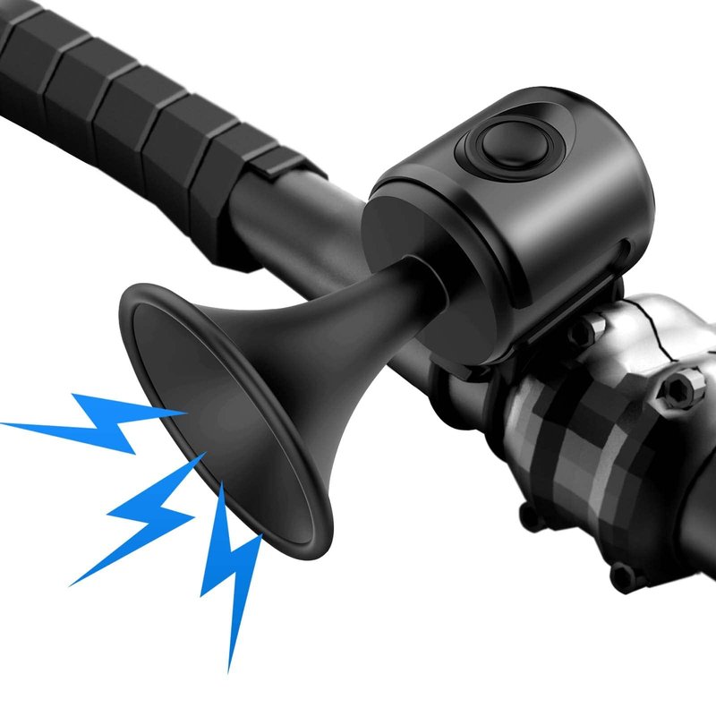 OOPSCOOL Bike Horn,120dB Bicycle Bells IPX4 Waterproof Bike Bell with 300mAh Battery Operated Electric Horn for Mountain/Road Bike/Scooters Adult and Kids