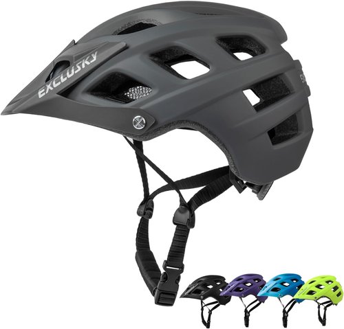 Exclusky Mountain Bike Helmet - Lightweight & Adjustable Cycling Safety Gear for Men & Women