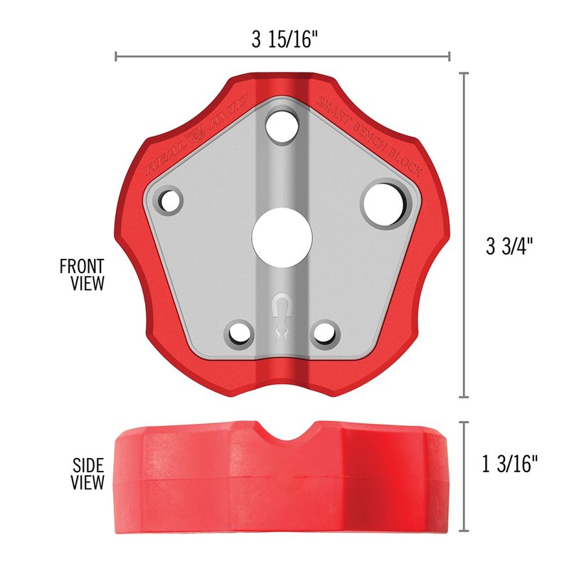 Real Avid Smart Bench Block - Universal Armorers Block Made with Non-Marring Materials, Non-Slip Bench Block For Glock, 1911 & Other Guns