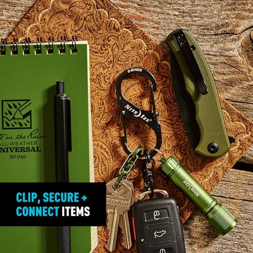 S-Biner SlideLock Stainless Steel Clip - Lockable Dual Design - Stainless