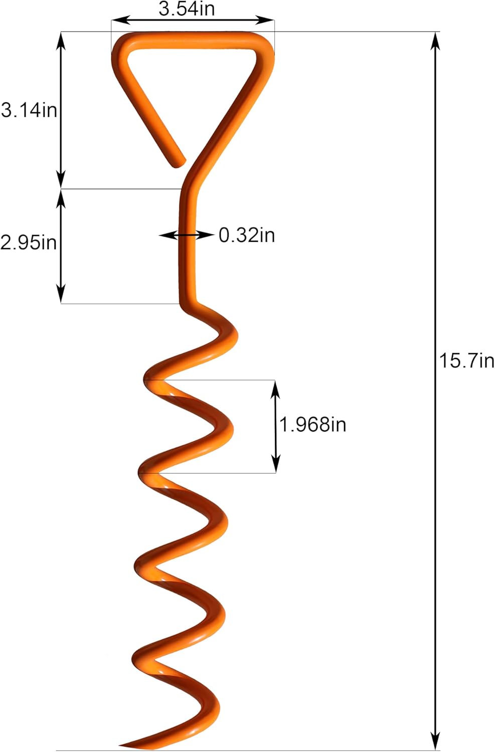 Skiennix Heavy-Duty Trampoline Anchor Stakes - Durable Steel Corkscrew Shape for Tents & Canopies