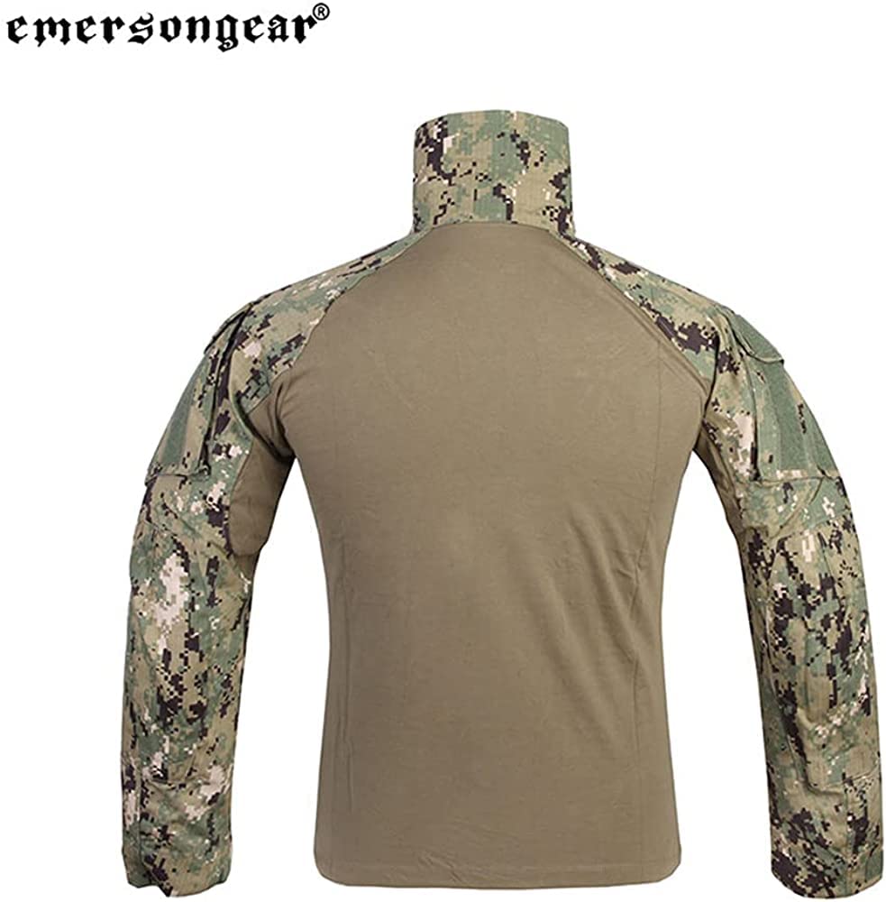 EMERSONGEAR Men's Tactical Shirt,Airsoft Combat Army Paintball Quick Dry Long Sleeve BDU T-Shirt Top