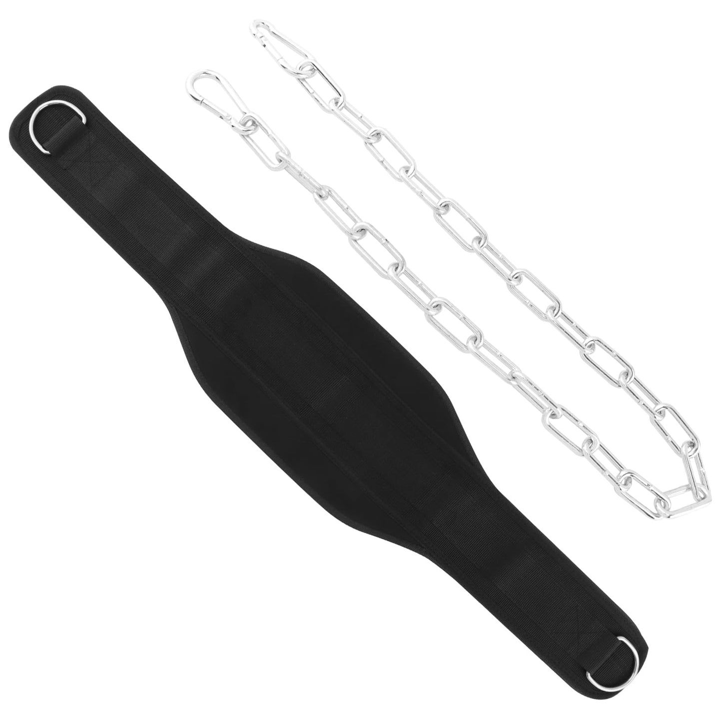 Dip Belt With Chain,Weightlifting Belt or Pull-Ups, Powerlifting, Squats, and Bodybuilding,550lbs - 650lbs Weight Capacity