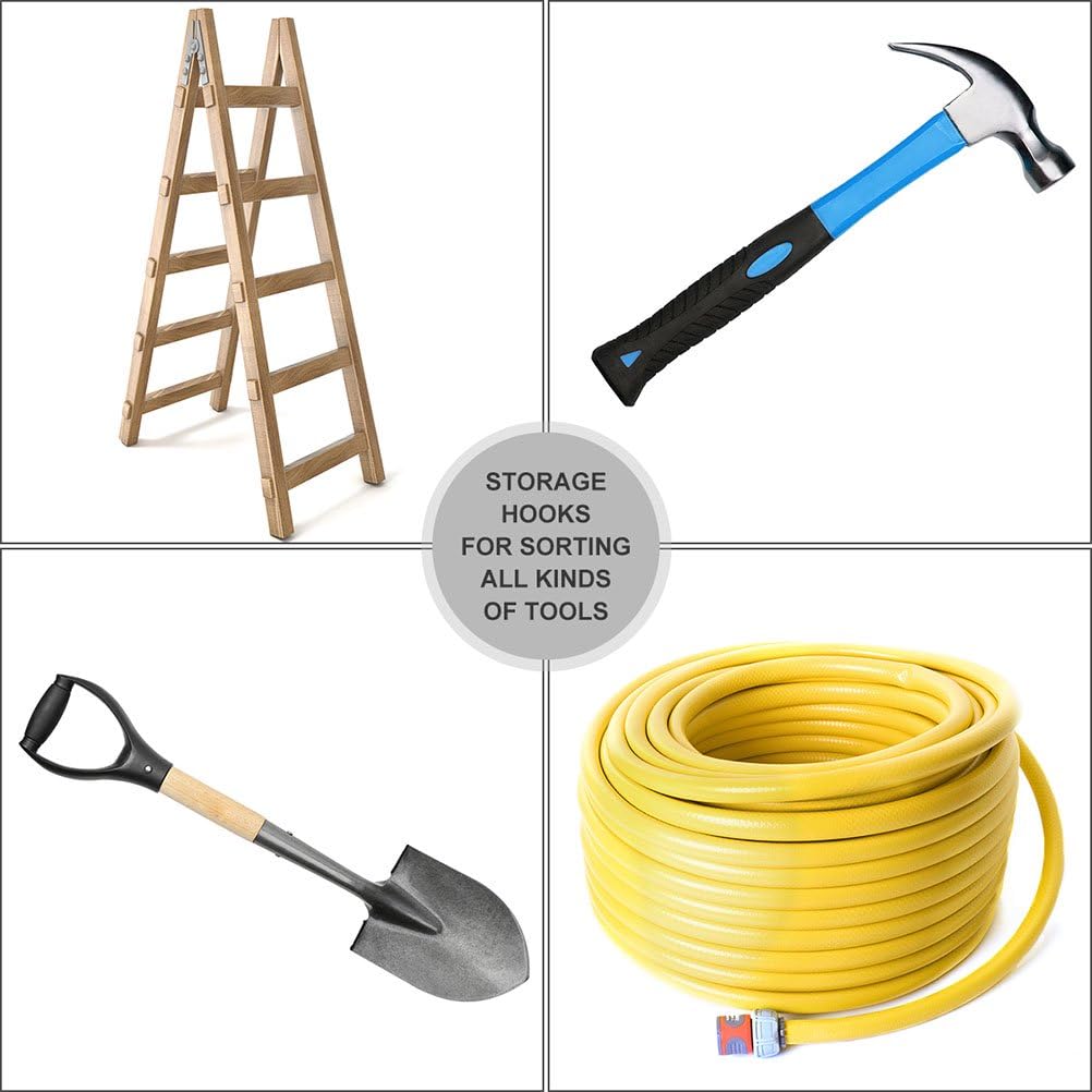 Nivithi 4 Heavy Duty Pegboard Hooks,Pegboard Drill Holder,and Peg Board Tool Hangers.Ideal peg Board Organizer Accessories for Tools and workspace,1“ Hole Pitch