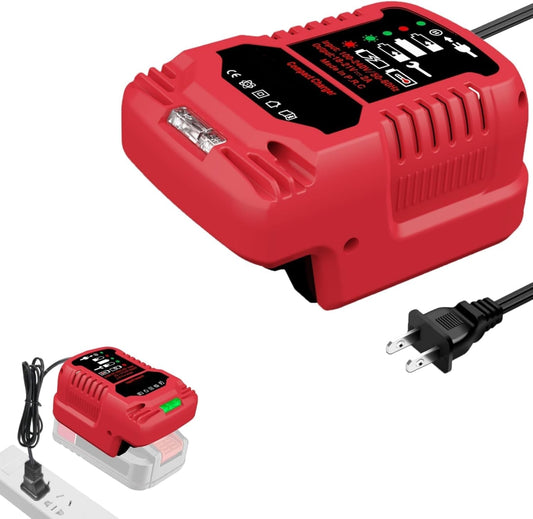 for Bauer 20V Battery Charger, Compact Size Portable Charger for Bauer 20V Cordless Power Tool Battery