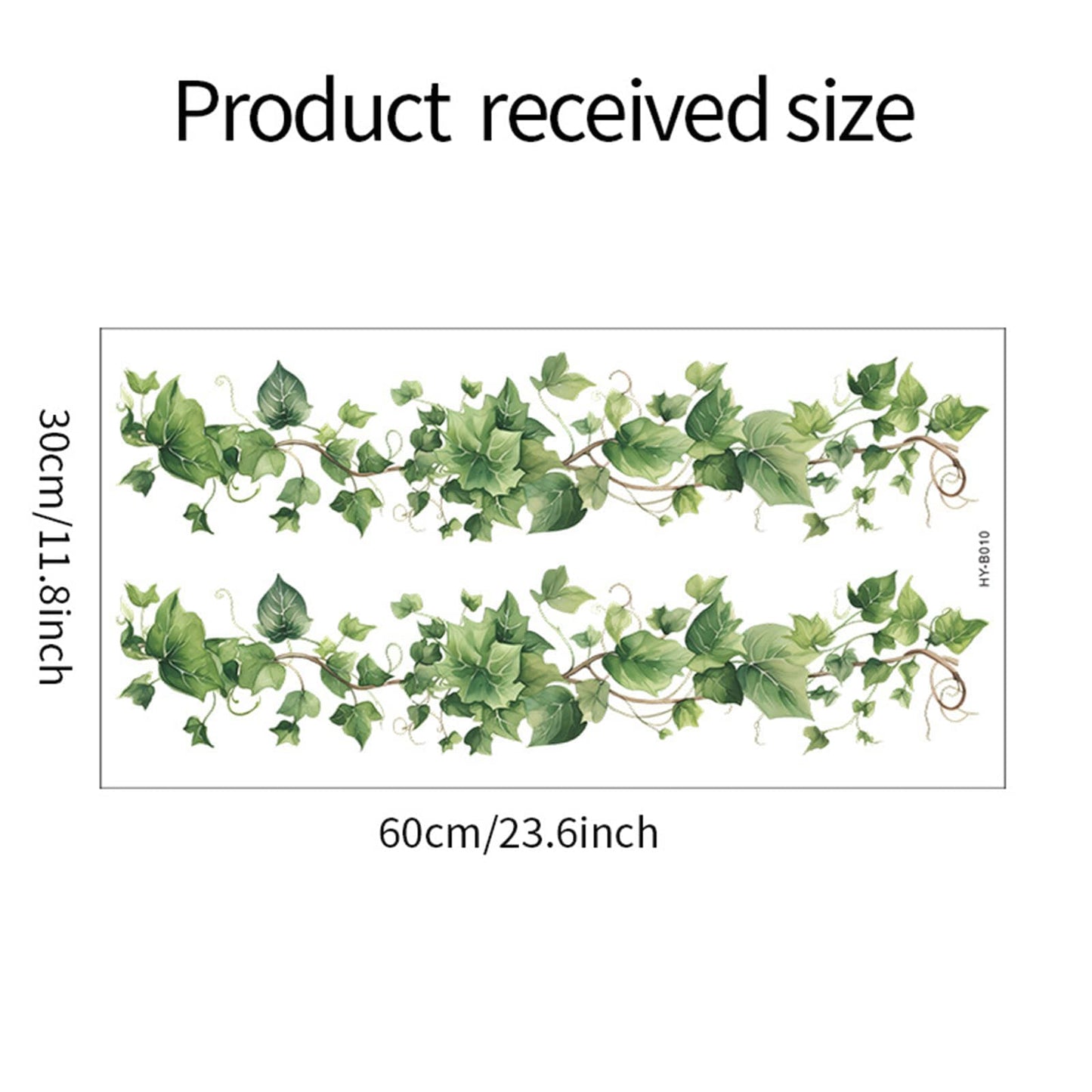 Green Leafy Vine Wall Decals Green Plants Leaves Wall Stickers Removable Peel and Stick Vinyl Art Mural Decals for Living Room Bedroom Classroom Kitchen Wall Decor